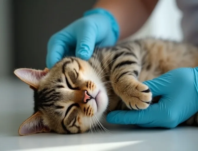 Specialist carefully handling a deceased cat with dignity in Mount Dandenong